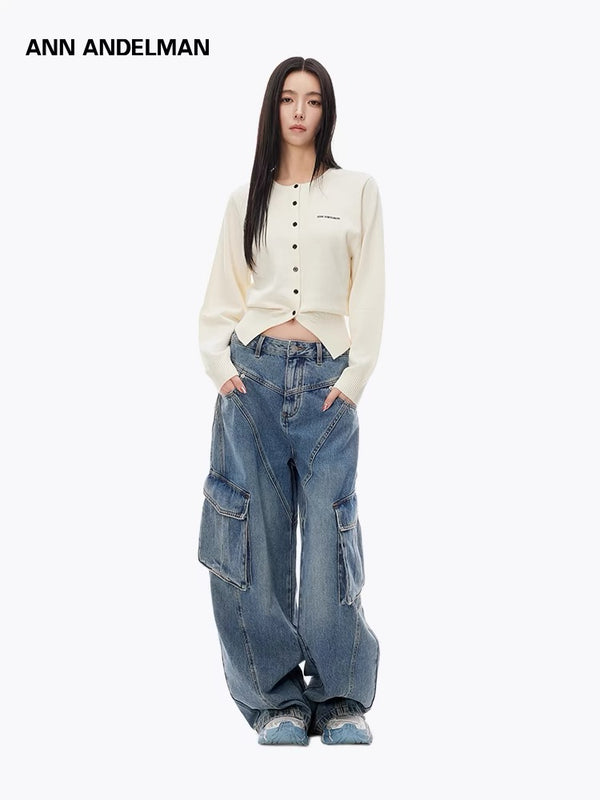 ANN ANDELMAN 24FW 不规则圆领开衫