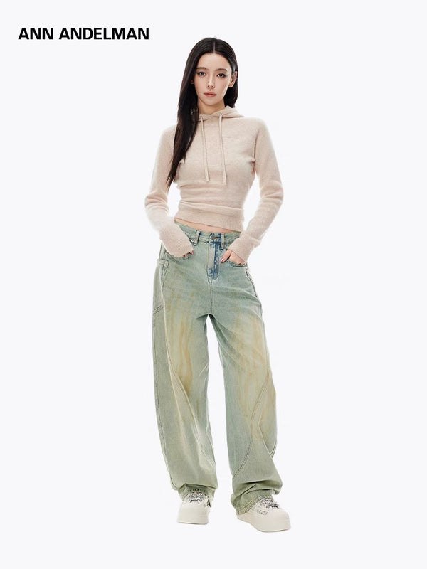 ANN ANDELMAN 24FW 堆叠款连帽毛针织衫