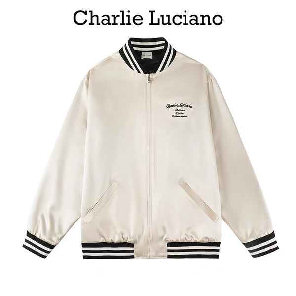 Charlie Luciano 24FW 标识刺绣棒球夹克
