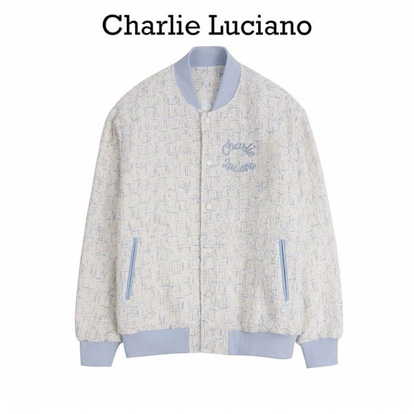Charlie Luciano 24FW 棒球服拼接夹克小香风外套