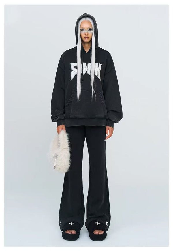 SMFK 24FW 金属摇滚阔身帽衫
