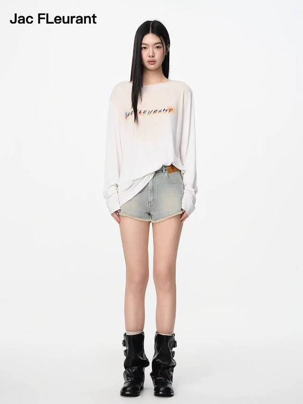 JAC FLEURANT 25SS 毛边牛仔短裤