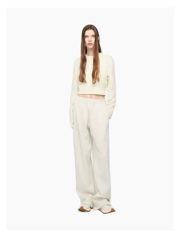 ANN ANDELMAN 24FW 立体裁剪抽绳弯刀卫裤